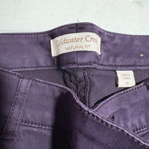 Purple Coldwater Creek jeans, purple, size 10, too small, fairly new